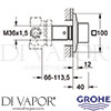 Grohe 19798AL0 Spare Diagram