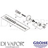 Grohe 19808001 Spare Part Diagram