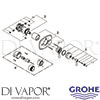 Grohe 19822000 Spare Tech Diagram