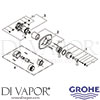 Grohe 19822EN0 Spare Tech Diagram
