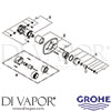 Grohe 19822ZB0 Spare Tech Diagram