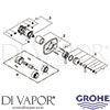 Grohe 19825ZB0 Spare Tech Diagram