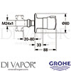 Grohe 19847IP0 Spare Diagram