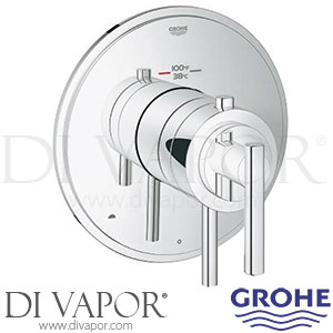 Grohe 19849000 Atrio Dual Function Thermostatic Trim w/ Control Module Spare Parts