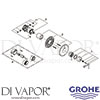Grohe 19849000 Spare Parts Tech Diagram