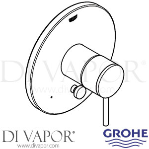 Grohe 19867AL3 Atrio Dual Function Pressure Balance Trim with Control Module Spare Parts