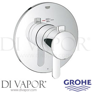 Grohe 19869000 Europlus Single Function Thermostatic Trim with Control Module Shower Spare Parts