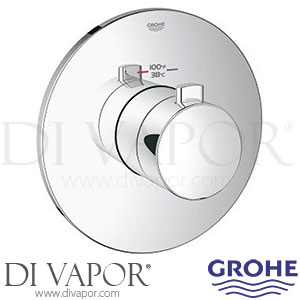 Grohe 19879000 Europlus Custom Shower Thermostatic Trim with Control Module Spare Parts