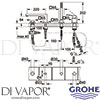 Grohe 19897000 Spare Diagram