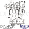 Grohe 19919000 Spare Diagram