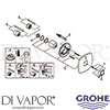 Grohe 19920IG0 Mixer Spare Tech Diagram