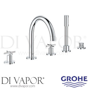 Grohe 19923003 Atrio Chrome Five Hole Bath Combination Spare Parts