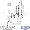 Grohe 19923DC3 Spare Tech Diagram