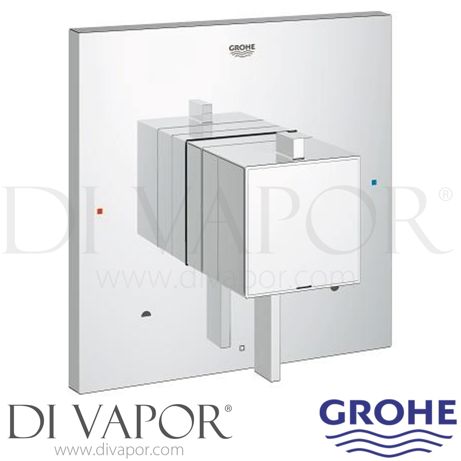 Grohe Euphoria Cube wandaansluitbocht met wandhouder Chroom