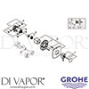 Grohe 19933EN0 Grandera Spare Tech Diagram