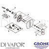 Grohe 19934IG0 Mixer Spare Tech Diagram