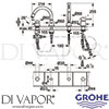 Grohe 19936DA0 Spare Diagram