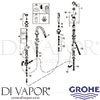 Grohe 19936EN0 Spare Tech Diagram