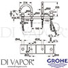 Grohe 19936GL0 Spare Diagram