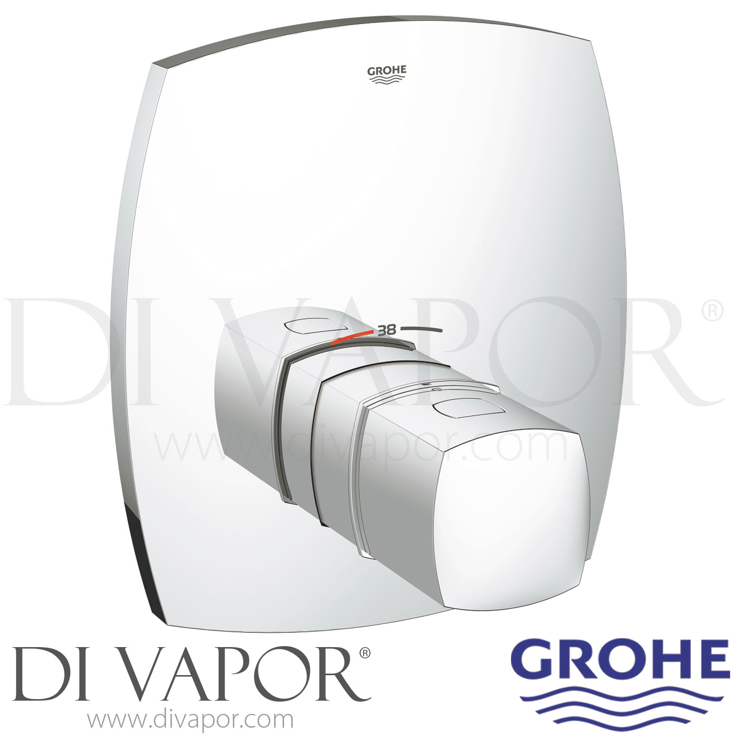 Grohe 19941000 Grandera Thermostat for Bath and/or Shower Spare Parts