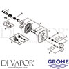 Grohe 19948IG0 Mixer Spare Diagram