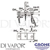 Grohe 19965000 Spare Diagram