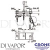 Grohe 19965001 Spare Diagram
