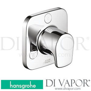 Hansgrohe 19982000 AXOR Bouroullec Trio/ Quattro Shut-Off/ Diverter Valve for Concealed Installation with Lever Handle 06/13 - 12/17 Spare Parts