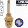 Bristan 19MC090R67.04 3/4in Long Stem Clockwise Cold Ceramic Disc Valve Vintage Gold