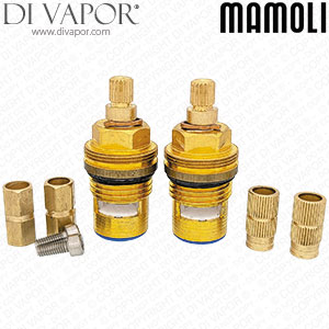 Mamoli 19W.7 Cartridge Pair - Half Turn - Anti-Clockwise Turn to Open