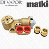 Matki 2/5115 Replacement Cartridge with Brass Casing - 2 Outlets