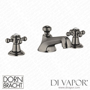 Dornbracht Madison Three-Hole Basin Mixer with Pop-Up Waste - Brushed Dark Platinum 20 700 360-99 Spare Parts
