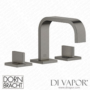 Dornbracht Mem Three-Hole Basin Mixer with Pop-Up Waste - Brushed Dark Platinum 20 705 782-99 Spare Parts