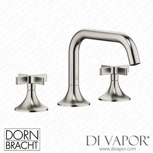 Dornbracht Vaia Three-Hole Basin Mixer with Pop-Up Waste - Brushed Platinum 20 705 809-06 Spare Parts