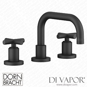 Dornbracht Tara Three-Hole Basin Mixer with Pop-Up Waste - Matte Black 20 705 892-33 Spare Parts