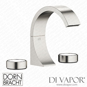 Dornbracht Cyo Three-Hole Basin Mixer with Pop-Up Waste without Design Element - Brushed Platinum 20 710 811-06 Spare Parts