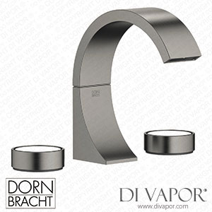 Dornbracht Cyo Three-Hole Basin Mixer with Pop-Up Waste without Design Element - Brushed Dark Platinum 20 710 811-99 Spare Parts