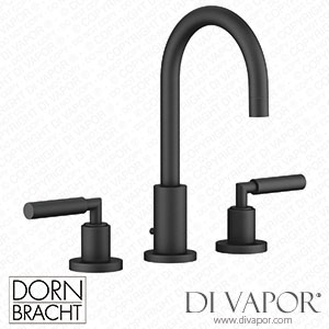 Dornbracht Tara Three-Hole Basin Mixer with Pop-Up Waste - Matte Black 20 710 882-33 Spare Parts