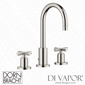 Dornbracht Tara Three-Hole Basin Mixer with Pop-Up Waste - Platinum 20 710 892-08 Spare Parts