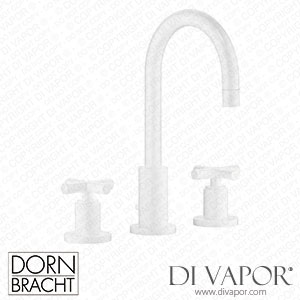 Dornbracht Tara Three-Hole Basin Mixer with Pop-Up Waste - Matte White 20 710 892-10 Spare Parts
