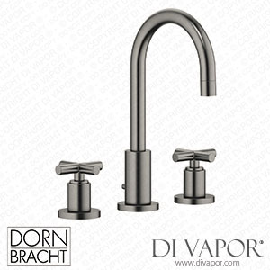 Dornbracht Tara Three-Hole Basin Mixer with Pop-Up Waste - Brushed Dark Platinum 20 710 892-99 Spare Parts