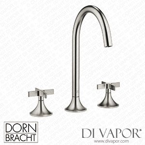 Dornbracht Vaia Three-Hole Basin Mixer with Pop-Up Waste - Brushed Platinum 20 713 809-06 Spare Parts