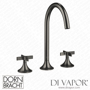 Dornbracht Vaia Three-Hole Basin Mixer with Pop-Up Waste - Brushed Dark Platinum 20 713 809-99 Spare Parts