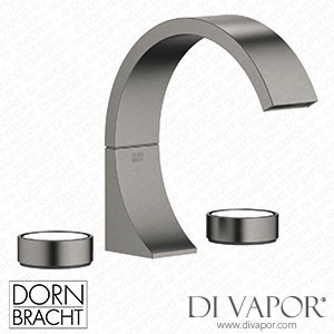 Dornbracht Cyo Three-Hole Basin Mixer with Pop-Up Waste - Brushed Dark Platinum 20 713 811-99 Spare Parts