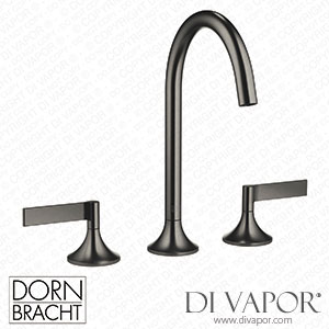 Dornbracht Vaia Three-Hole Basin Mixer with Pop-Up Waste - Brushed Dark Platinum 20 713 819-99 Spare Parts