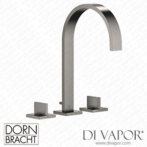 Dornbracht Mem Three-Hole Basin Mixer with Pop-Up Waste - Brushed Dark Platinum 20 715 782-99 Spare Parts