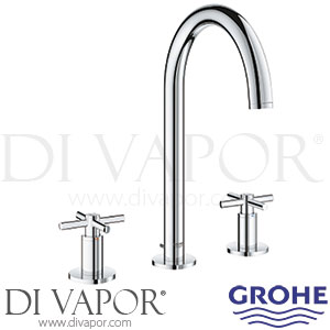Grohe 20008003 Atrio Three Hole Basin Mixer (1/2 Inch) M-Size Tap Spare Parts
