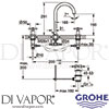 Grohe 20008AL3 Mixer Spare Diagram