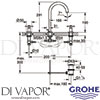 Grohe 20008DC3 GEN1 Mixer Spare Diagram