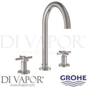 Grohe Atrio Three Hole Basin Mixer (1/2 Inch) M-Size - 01/18 - Tap Spare Parts 20008DC3 GEN1